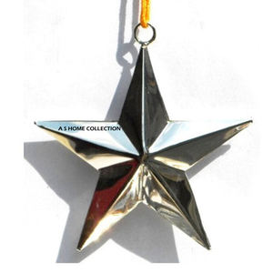 Adorno Navideño Colgante en Forma de Estrella, Brillante y Pulido, de Lujo, en Caja, con Diseño de Santa Claus, Excelente Calidad, Gran Venta - Product Image 1