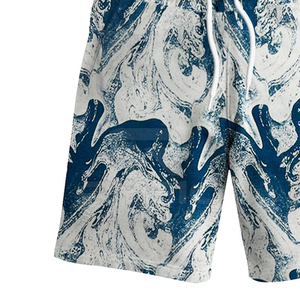 Shorts pour hommes respirants et légers avec des imprimés floraux tropicaux vibrants, vêtements de plage décontractés, doux et à séchage rapide - Product Image 5