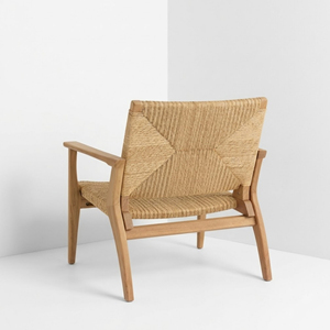 Sillón de Descanso de Cuerda de Teca Personalizado, Silla de Madera de Grado Comercial para Hotel, Villa, Resort, Compradores FCL, Fábrica en Indonesia - Product Image 4