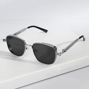 2026 Cyberpunk Future Technology UV400 <b>Sunglasses</b> for Men Large Square Steampunk Metal Frame Light Weight Comfortable - Product Image 1
