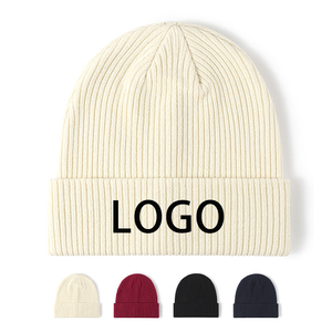 Harry Johnson Unisex <b>Navy</b> Ribbed Knit Beanie <b>Hat</b> 100% Acrylic Winter Casual Cuffed Design Adult Solid Color 56-58CM Character - Product Image 3