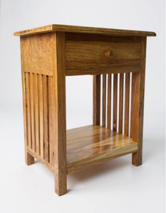 Table de chevet élégante de style français provincial en acajou, sculptée à la main, avec 2 tiroirs, table de nuit moderne simple, convertible, meubles pour la maison - Product Image 2