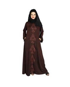 Abaya de lino moderno y modesto para mujer, Dubái informal de ropa formal, vestido musulmán corto de Turquía - Product Image 4