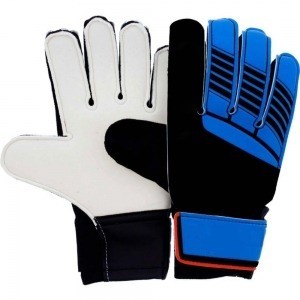 Gants de gardien de but de football noir bleu blanc PU antidérapants respirants légers séchage rapide protection des doigts poignet réglable - Product Image 3
