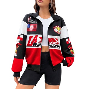 Chaqueta de Motocicleta para Mujer, de Lona Acolchada, con Logotipo Personalizado, Impresa de Alta Calidad, Nuevo Diseño 2024 - Product Image 1