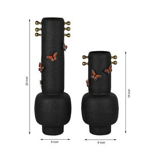 Vase à fleurs en métal au design moderne et minimaliste pour salon et salle de séjour, durable, idéal pour la décoration de la maison et du bureau, à vendre - Product Image 2