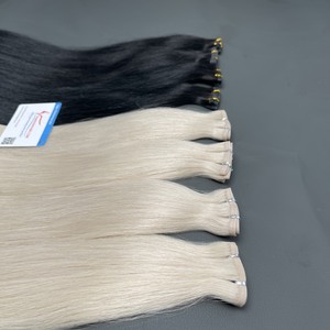 Extensiones de trama de cabello humano de grado 12A Premium, cutícula de doble estiramiento Remy Ombre, hecho a máquina - Product Image 5