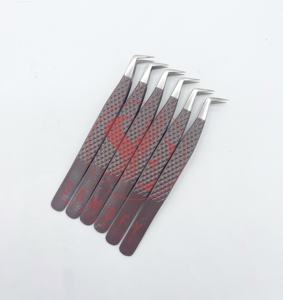 แหนบปลายขนตา75องศาแบบปรับแต่งได้มีความแข็งแรงทนทานปลายบางตรงปริมาณสแตนเลส - Product Image 1