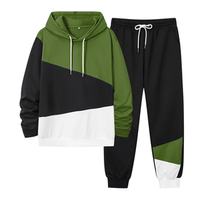 Conjunto Deportivo al por Mayor para Hombre, Sudadera con Capucha y Pantalones, Diseño Personalizado con Logotipo, Color Sólido, OEM - Product Image 1
