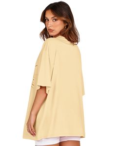 T-shirts d'été pour femmes 100% coton, imprimés graphiques, t-shirts DTF, col rond, manches courtes, amples et confortables - Product Image 6