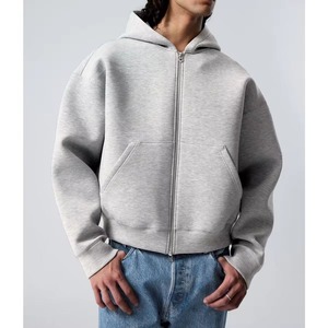 Vente en gros de sweats à capuche surdimensionnés pour hommes, personnalisables, 500 g/m², en polyester/coton lourd, pour impression en relief, broderie de logo, unisexe, vierges, automne - Product Image 1