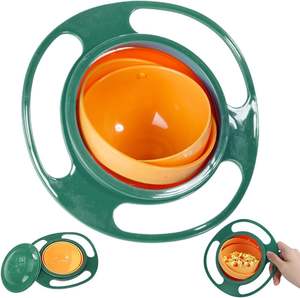 ชามกันหก Zenara Gyro รุ่นใหม่ สำหรับเด็กทารกและเด็กเล็ก ดีไซน์หมุนได้ 360 องศา พกพาสะดวก ปลอดสารพิษ ช่วยให้ขนมปลอดภัย ไม่เลอะเทอะ - Product Image 3