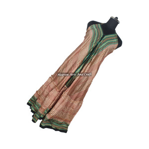 Nuevo Vestido Bohemio de Diseñador para Mujer, Estilo Vintage, de Seda Sari, Elegante Vestido de Noche sin Mangas para Dama - Product Image 3