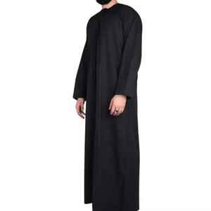 Ropa Islámica para Hombre OEM, Nuevo Diseño de Jubba Thobes |   Thobe Musulmán Casual con Cuentas |   Túnica Saudí Thawb de Poliéster Elástico en Cuatro Direcciones - Product Image 3