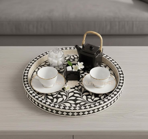 Plateau de service en os incrusté, style indien, nouveau modèle, plateau de présentation - Product Image 5