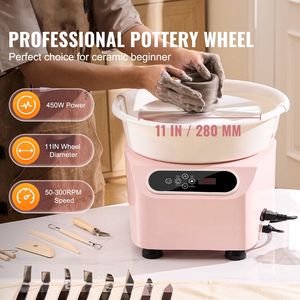 Tornio per Ceramica Elettrico da 11 Pollici 450W con Schermo LCD Touch e Pedale a Trasmissione Diretta per Ceramica e Smaltatura - Product Image 2