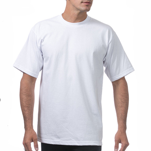 Camiseta de Punto Formal de Manga Corta con Cuello Alto para Hombre, Color Beige, Corte Regular, 100% Algodón Jersey, Color Sólido Informal, Talla Grande, 190 g/m² - Product Image 1