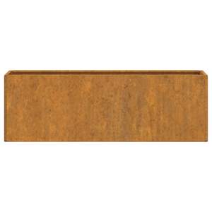 Fioriere da parete arrugginito in acciaio Corten 20.9 \ "x3.9 \" x6.7 \ "ornamenti da giardino in 2 pezzi - Product Image 6