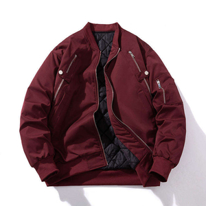 Wholesale Bomber <b>Jacket</b> Custom Nylon Bomber with Rib Knit Trim for <b>Men</b> Streetwear Low MOQ OEM - Product Image 2