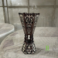 MEILLEUR PRIX Brûleur d'encens Mubkhar en résine époxy et bois d'acacia fait main, brûleur de Bakhoor arabe, décoration de maison pour le Ramadan