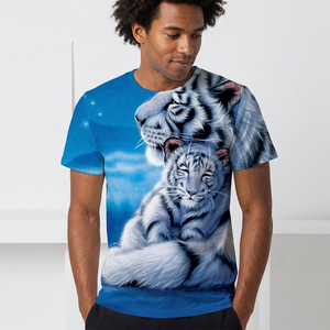 Men's Short Sleeve O-Neck T-<b>Shirt</b> <b>White</b> Vintage <b>Slim</b> <b>Fit</b> Knitted Polyester Fabric Breathable Eco-Friendly - Product Image 6