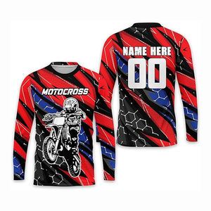 Maillot MX personnalisé professionnel, chemise de course tout-terrain personnalisée, manches longues, équipement de conduite tout-terrain Enduro ATV - Product Image 2