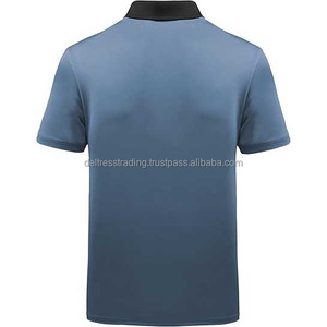 Polo d'été à manches courtes pour hommes de haute qualité sur mesure haut rayé ample Design Premium Business Style - Product Image 2