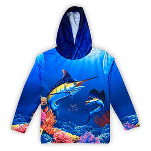 Sudadera con Capucha de Forro Polar para Pesca, Unisex, para Adultos, con Estampado Digital, Protección Solar UPF 35, Manga Larga, para Actividades al Aire Libre - Product Image 1