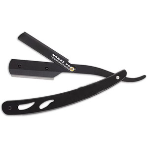 Professional 100% Stainless Steel <b>Straight</b> Edge Barber <b>Razor</b> Premium Shavette Reusable Blade Holder Precision Wet Shaving <b>Razor</b> - Product Image 1