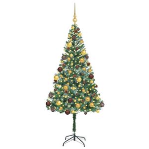 Árbol de Navidad Artificial de PVC Verde y Acero de 70.87 Pulgadas - Product Image 3