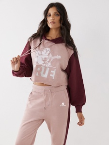 Vente flash Ensemble de survêtement 2 pièces pour femmes de haute qualité Logo personnalisé Survêtement d'hiver décontracté à capuche Coupe ajustée Coton-polyester Tailles - Product Image 4