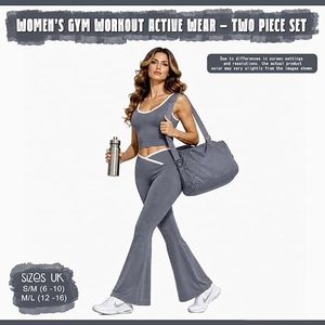 Conjunto Deportivo de 2 Piezas para Mujer, de Alta Calidad, con Leggings y Sujetador Deportivo, Transpirable, Leggings de Verano, Pantalones de Cintura Alta - Product Image 2