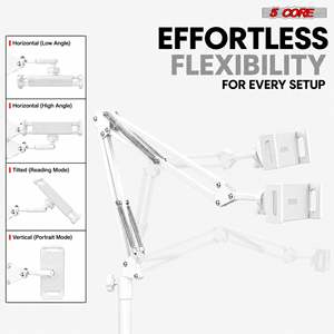 Soporte de Suelo para Tablet de 5 Núcleos, Giratorio 360°, Ajustable, Universal, para Cama, Teléfono, iPad - Product Image 4