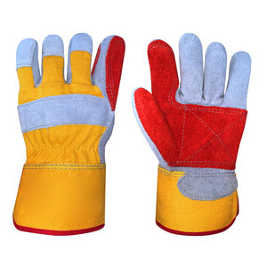 Gants de travail en cuir respirants, résistants à la chaleur, avec logo personnalisé, haute qualité, pour hommes - Prix bas - Product Image 1
