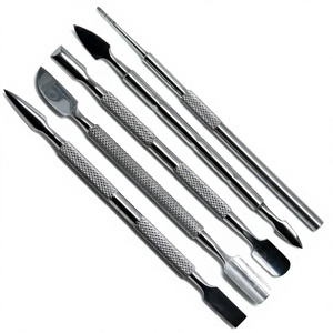 5pcs Set Poussoirs À Cuticules À Ongles En Acier Inoxydable Bonne Vente Concept De Beauté Durable Taux De Gros Faites Votre Propre Ensemble! - Product Image 1