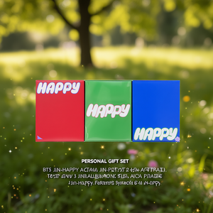 ชุดของขวัญอัลบั้มเดี่ยว Jin-Happy ของวง BTS ประกอบด้วยเพลง Jin-Happy 3 เพลง พิมพ์ลงบนวัสดุกระดาษที่ทนทาน - Product Image 3