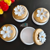 Decoratieve handgemaakte Indiase ijzeren metalen opbergpotten, bruiloftdoosjes, bruidsmeisjesgeschenken, teruggavegeschenken, Kerstmis, Nieuwjaar, Diwali