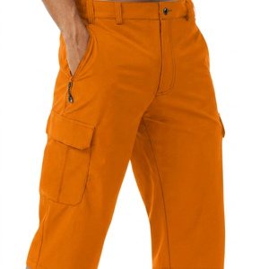 Pantalones Cortos Cargo para Hombre Rolein, Color Sólido, con Bolsillos, Impermeables, de Secado Rápido, Cintura Media, Casuales, de Nylon/Algodón, Cierre de Cremallera, 220g - Product Image 2