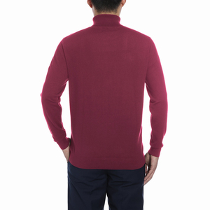 Pull à col roulé pour homme, pull uni à col roulé, pull en laine à manches longues, pull à col roulé coupe classique pour l'hiver - Product Image 4