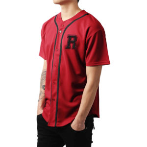 Camiseta de béisbol de alta calidad hecha a medida para equipos escolares y de club con logotipo, número y nombre del jugador, producto OEM con botones completos. - Product Image 6