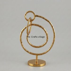 Modern Decorative Showpiece Metal Sculpture Artistic Figurine Home Living Room Table Decor Contemporary Interior Accent - Product Image 5
