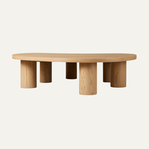 Mesa de Centro de Madera de Teca Sólida de Lujo, Diseño Contemporáneo de Mesa Baja para Muebles de Sala de Estar - Product Image 3