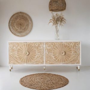 Elegant Durable Solid Wood <b>Storage</b> Sideboard <b>Cabinet</b> with Spacious Compartments Wooden Furniture for <b>Dining</b> <b>Room</b> Living <b>Room</b> - Product Image 1