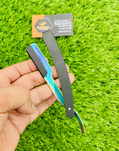 มีดโกนเหล็กกล้าไร้สนิมแบบใบมีดครึ่งใบ  รับสกรีนโลโก้ฟรี สำหรับผู้ชาย โกนแบบเปียก สีดำ พลาสมา  บริษัท ซาควานส์ เอ็นเตอร์ไพรส์ - Product Image 6