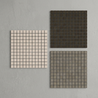 Vistaar – mosaïque imperméable auto-adhésive en porcelaine Super noire, carreaux muraux de cuisine, salle de bain, Backslash 3D, salle de bain, 30x30 cm