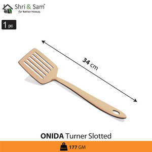 Turner de acero inoxidable Onida con revestimiento de PVD de oro rosa utensilio ranurado - Product Image 2