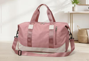 Multi Compartment <b>Corduroy</b> Zipper Closure Gym Duffel Travel <b>Bag</b> for Fitness Training and Outdoor Use - Product Image 2