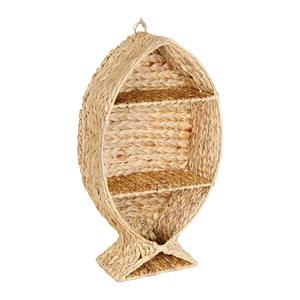 Sustainable water hyacinth <b>wall</b> <b>shelf</b> kid nursery <b>floating</b> bookshelf cute fish shapes woven wicker storage organizers decoration - Product Image 1