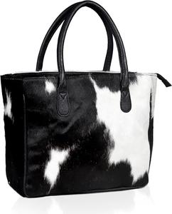 Sac à main pour femme en cuir de vachette à poils, élégant et polyvalent, sac à bandoulière - Product Image 1