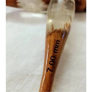 Juego de Agujas de Ganchillo Ergonómicas Hechas a Mano de Madera y Resina, 7.00mm, Tamaño Grande, para Tejer con Hilo Grueso, Suministros para Manualidades - Product Image 6